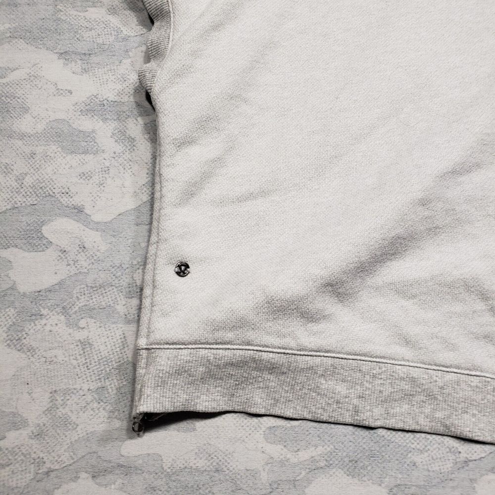 Lululemon Light Gray Zip-Up Hoodie Size 6 - Picture 5 of 10